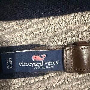 Vineyard Vines Red and Blue Whale Belt